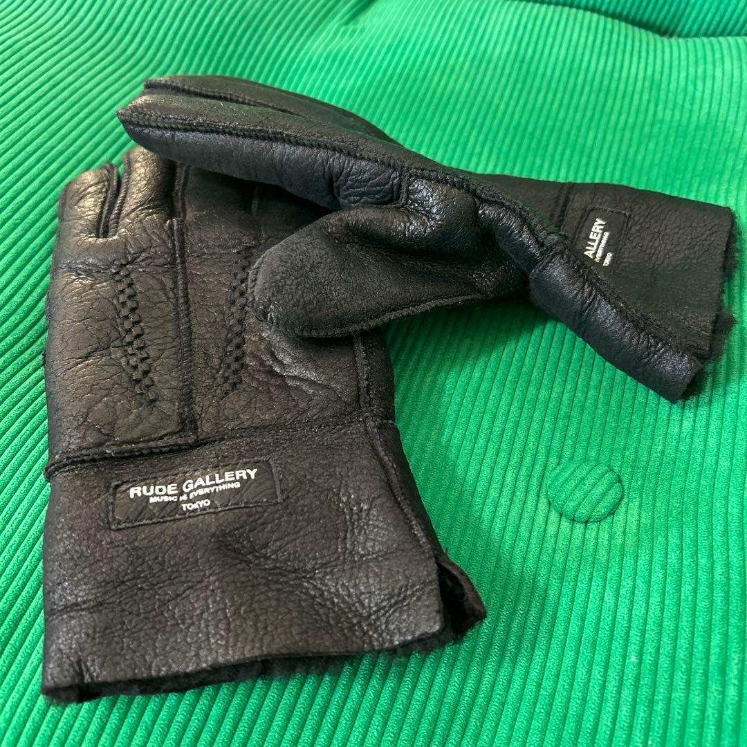 RUDE GALLERY レザー 手袋 黒