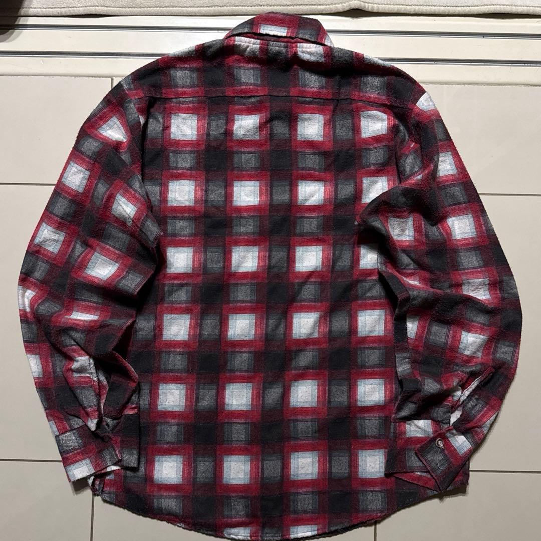 70's Prest Rite プリントネルシャツ Vintage LARGE