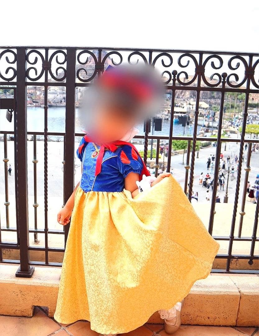 ビビディバビディブティック白雪姫ドレス。ティアラ，タスキあります。