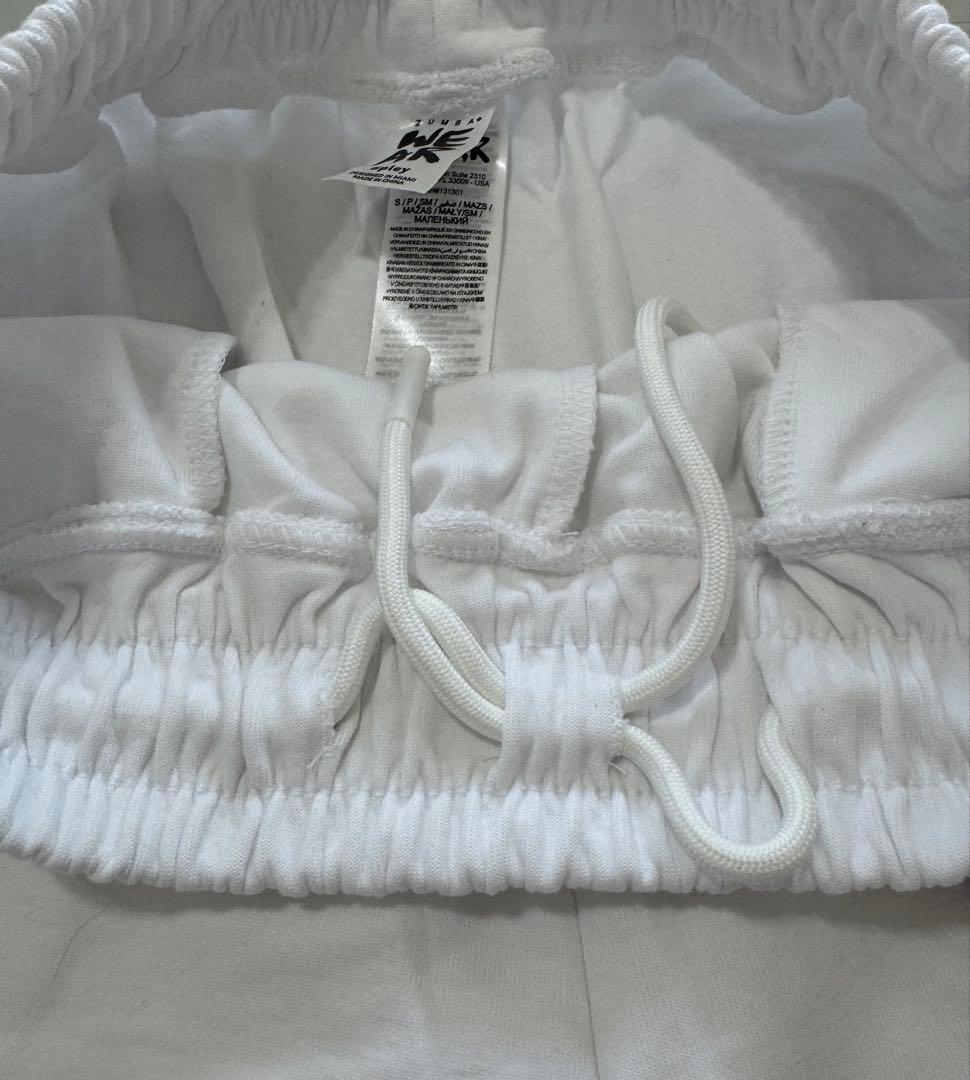 Zumba Sparkle High Waisted Joggers 白S 新品