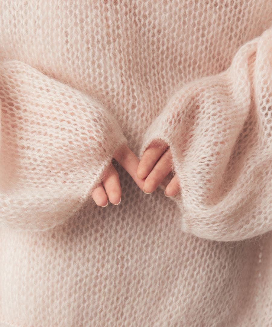 DEICY デイシー ME COUTURE 2WAYキッドモヘヤシアーニット