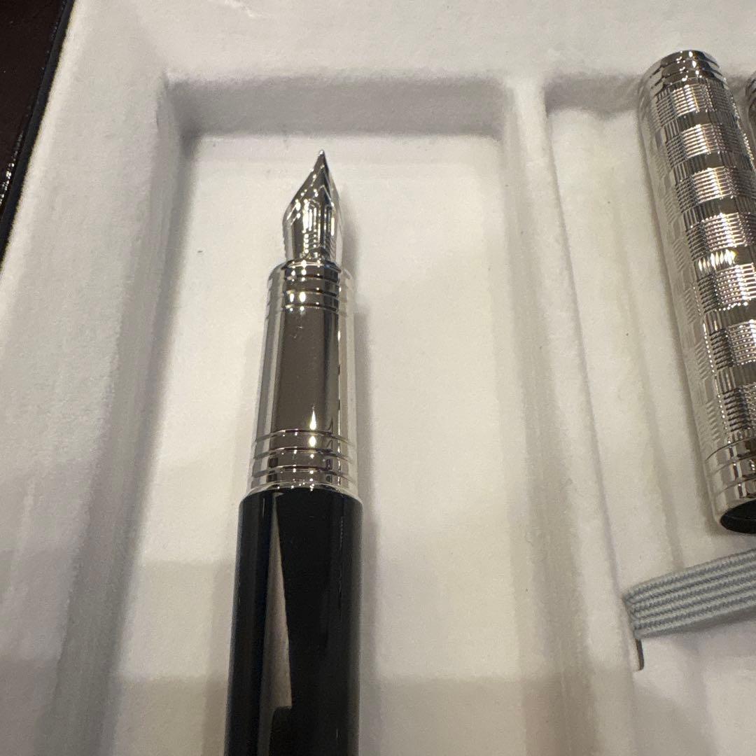 【犬】PARKER パーカー 万年筆＆ボールペン プルミエカスタム セット