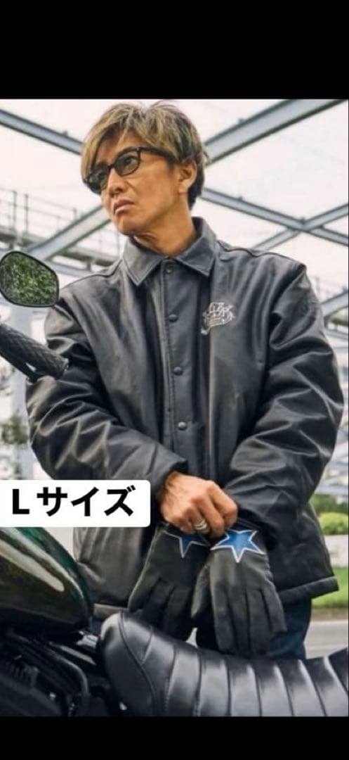 ROLLER FAKE LEATHER COACH JACKET Ｌサイズ