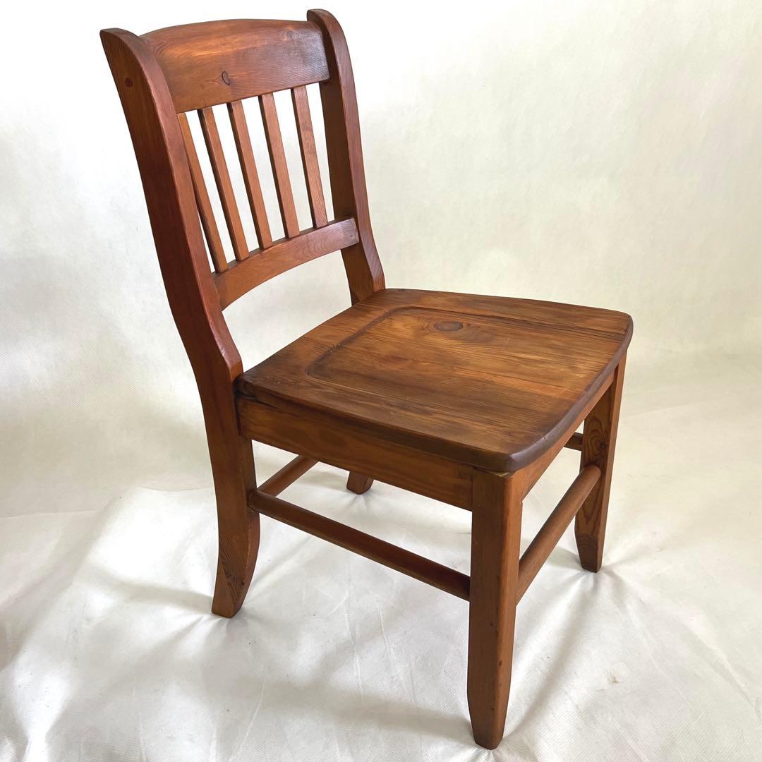 小ぶりなデスク・チェア ドレッサー・パイン無垢材造り　　　横幅60cm