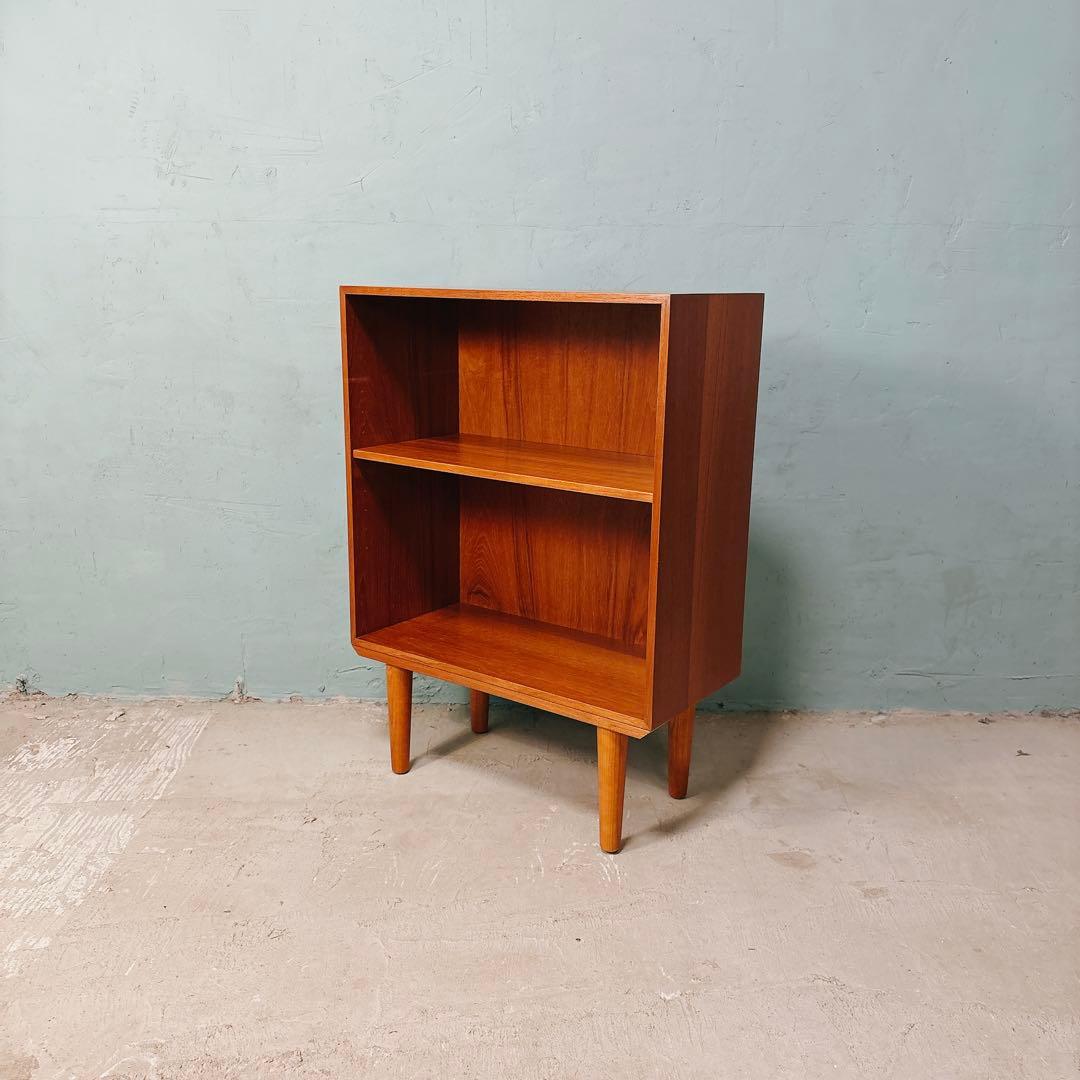 デンマーク　チーク材　ブックシェルフ　北欧家具　北欧ビンテージ