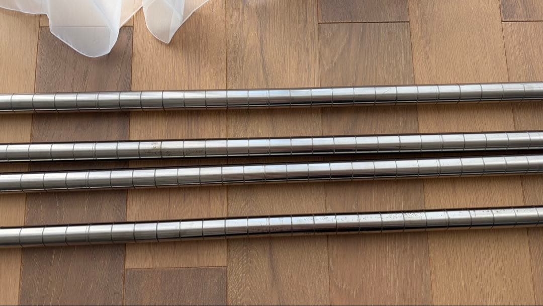 1400mm ホームエレクターポール　キャスター付きポスト　四本組