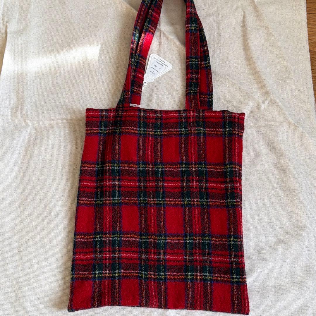 【新品タグ付き】R＆D.M.Co_オールドマンズテーラーチェック柄トートバッグ