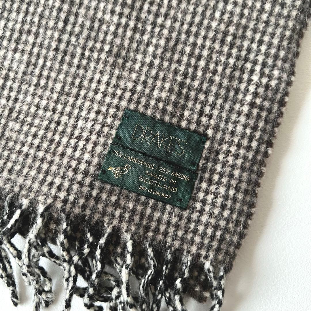 【Sale】Drake’sアンゴラウール マフラーDrakesドレイクス