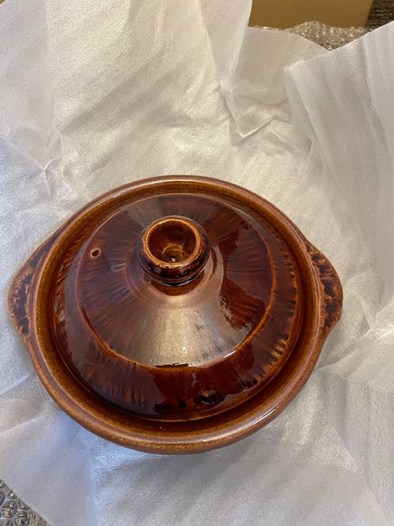 雲井釜　飴秞20cm陶器製土鍋