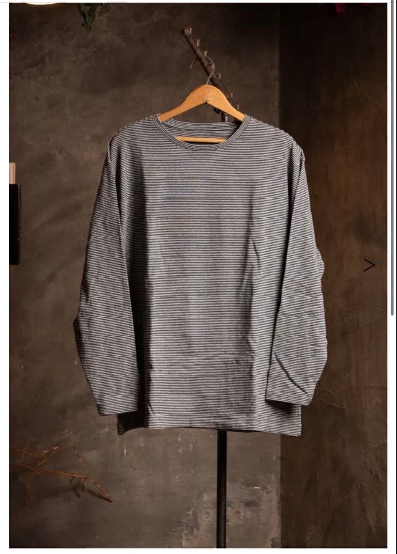 トップス PORTER CLASSIC BEATNIK BORDER CREWNECK