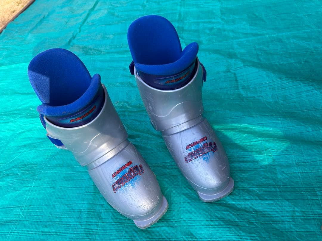 子供用　スキー4点セット　100cm 青