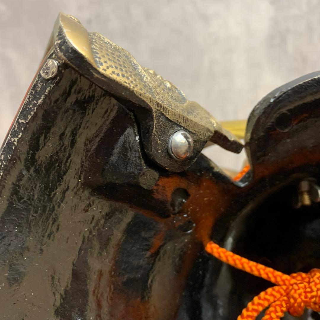 E-4 戦国武将 兜 置物 真田幸村 鹿角脇立 三日月前立 五月人形 縁起物