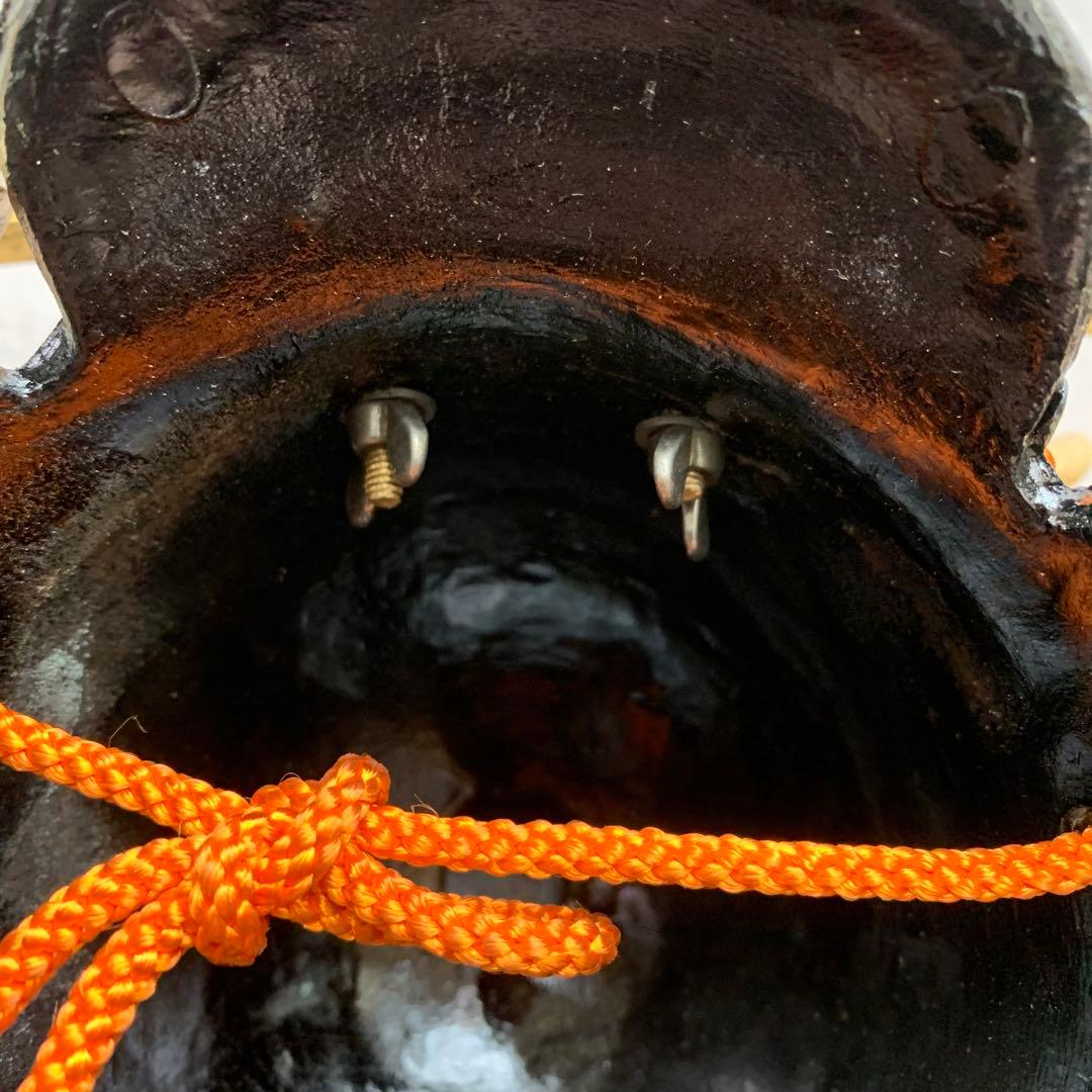 E-4 戦国武将 兜 置物 真田幸村 鹿角脇立 三日月前立 五月人形 縁起物