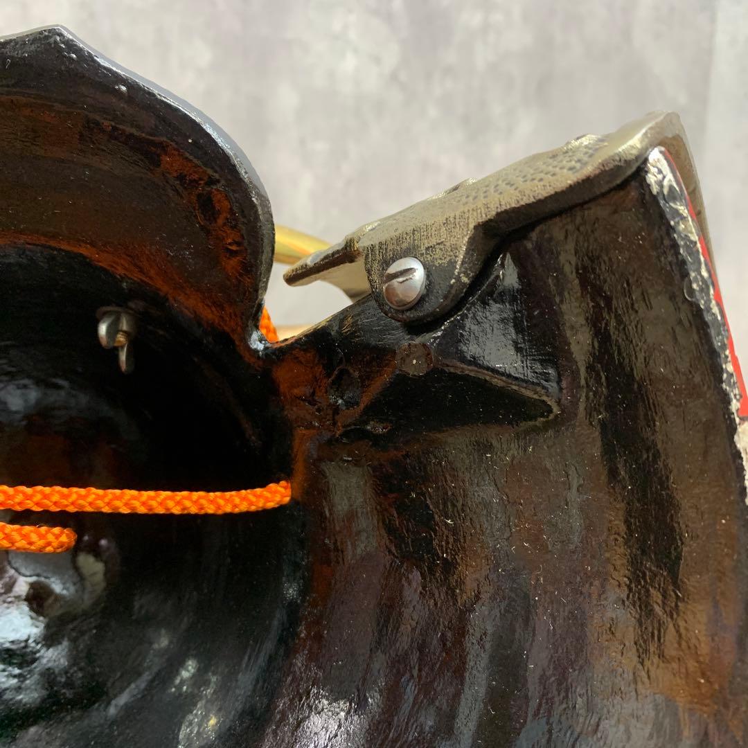 E-4 戦国武将 兜 置物 真田幸村 鹿角脇立 三日月前立 五月人形 縁起物