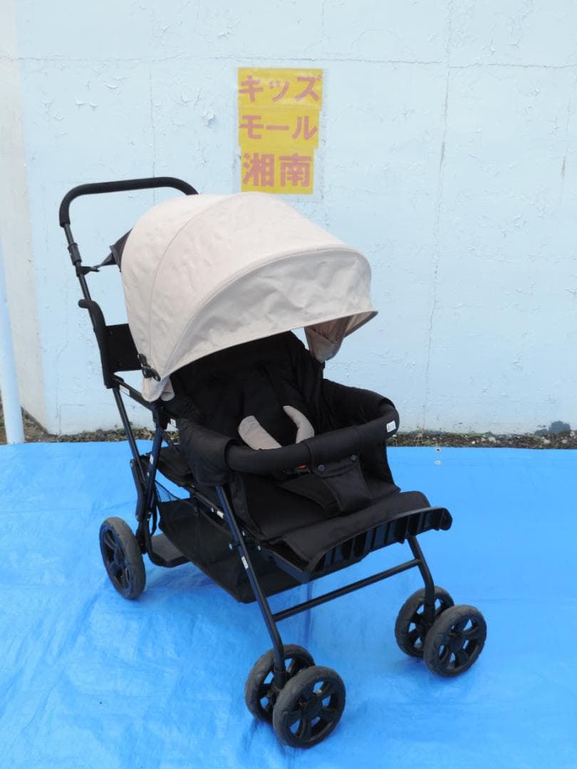 綺麗/ツインストローラーSTM/二人乗りベビーカー/６カ月～１５kg/清掃済