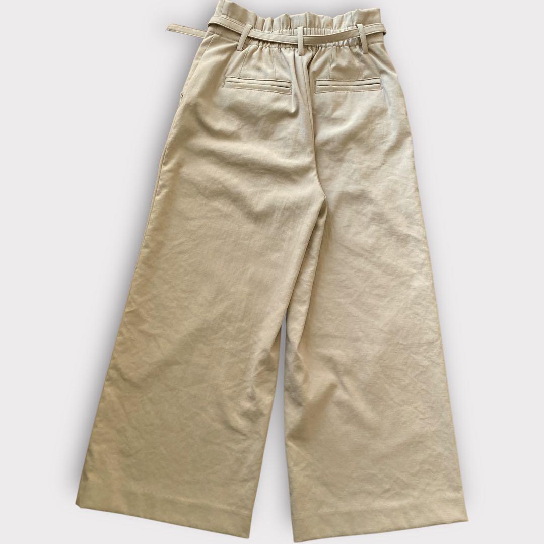 【美品】PLST(プラステ) リネンブレンド ノーカラー スーツ 上下セット