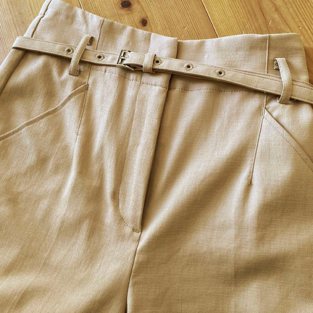 【美品】PLST(プラステ) リネンブレンド ノーカラー スーツ 上下セット