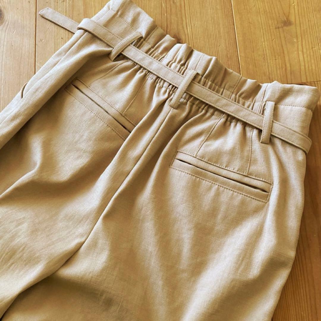 【美品】PLST(プラステ) リネンブレンド ノーカラー スーツ 上下セット