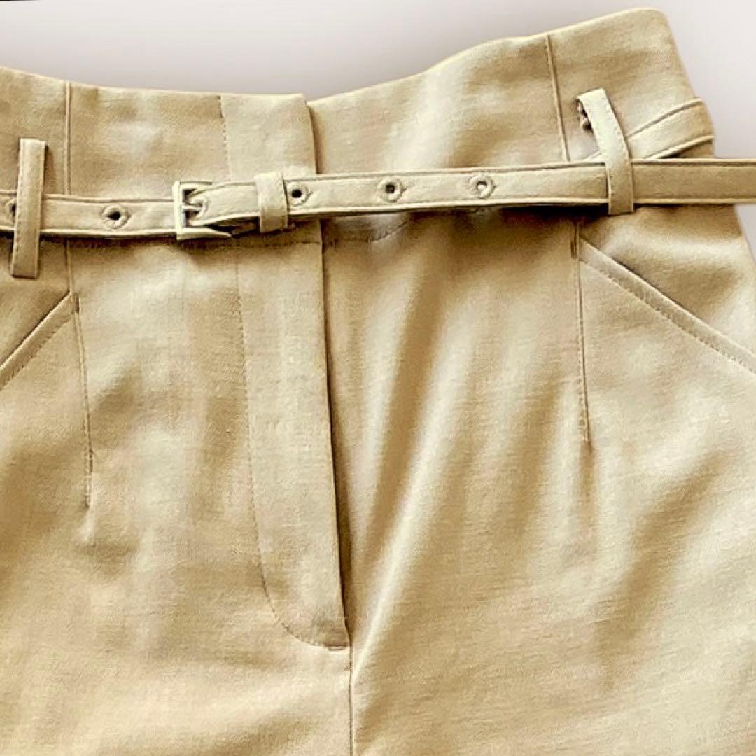 【美品】PLST(プラステ) リネンブレンド ノーカラー スーツ 上下セット