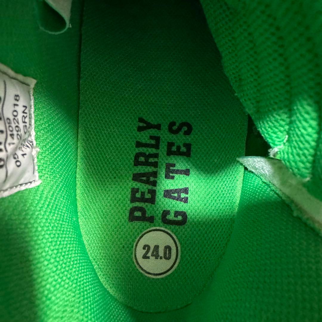 パーリーゲイツ ハイカット　ゴルフシューズ グリーン PEARLY GATES