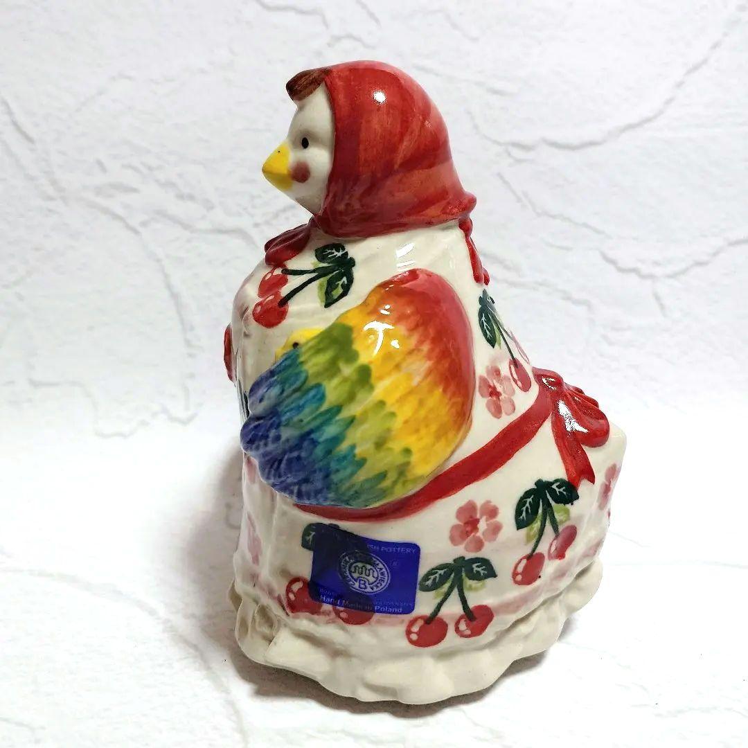 【新品】 ポーリッシュポタリー Amfora社 にわとり 置物 ①