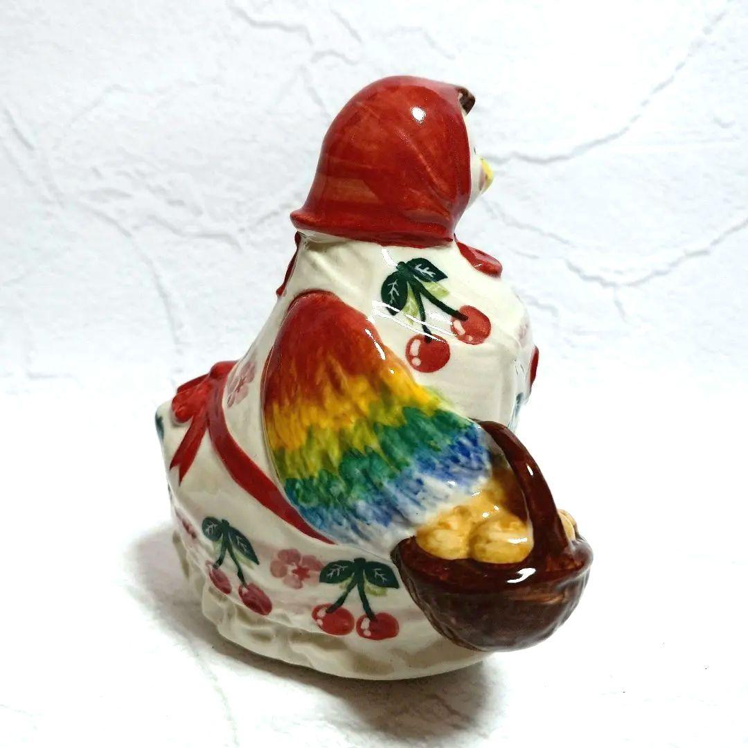 【新品】 ポーリッシュポタリー Amfora社 にわとり 置物 ①