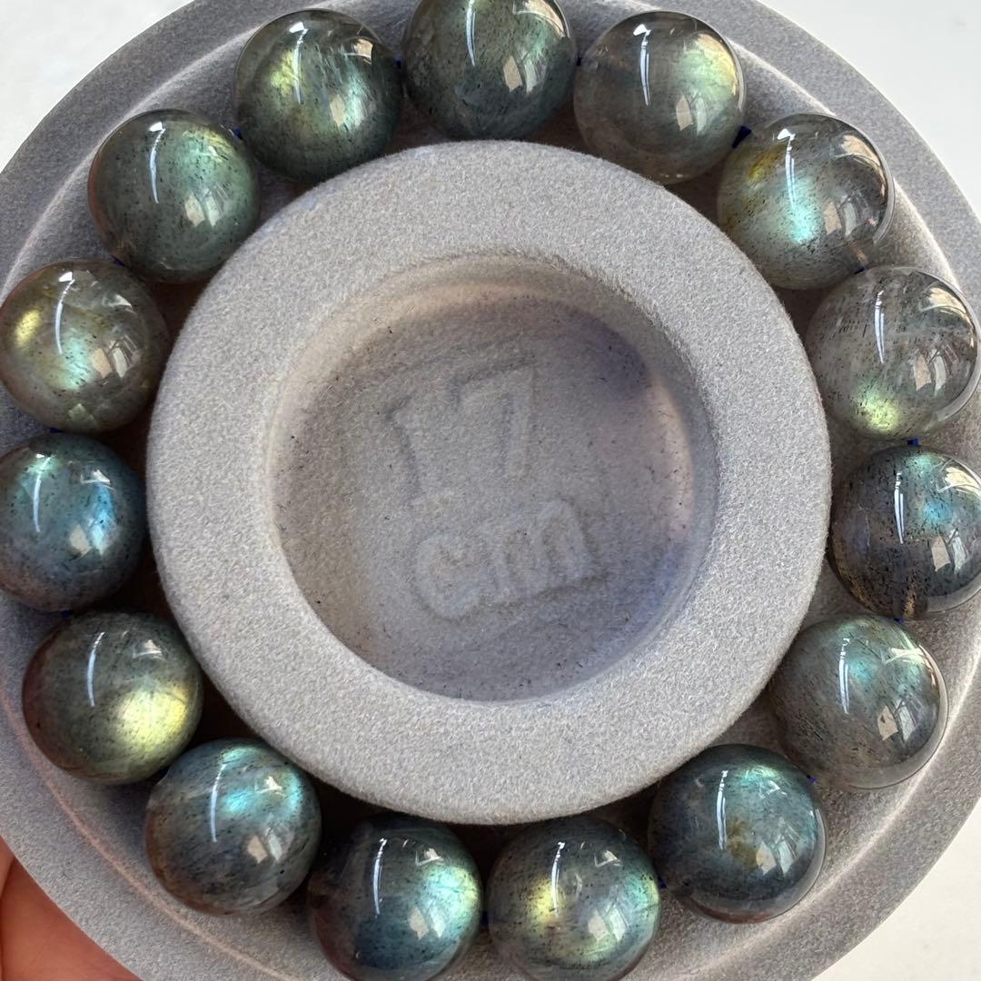 強い強シラー天然ラブラドライトブレスレットパワーストーン