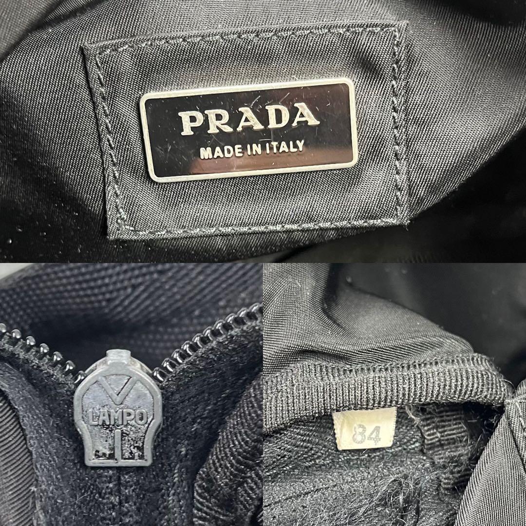 Prada プラダ ボディバッグ ブラック 黒 ナイロン 斜め掛け◎ 三角ロゴ