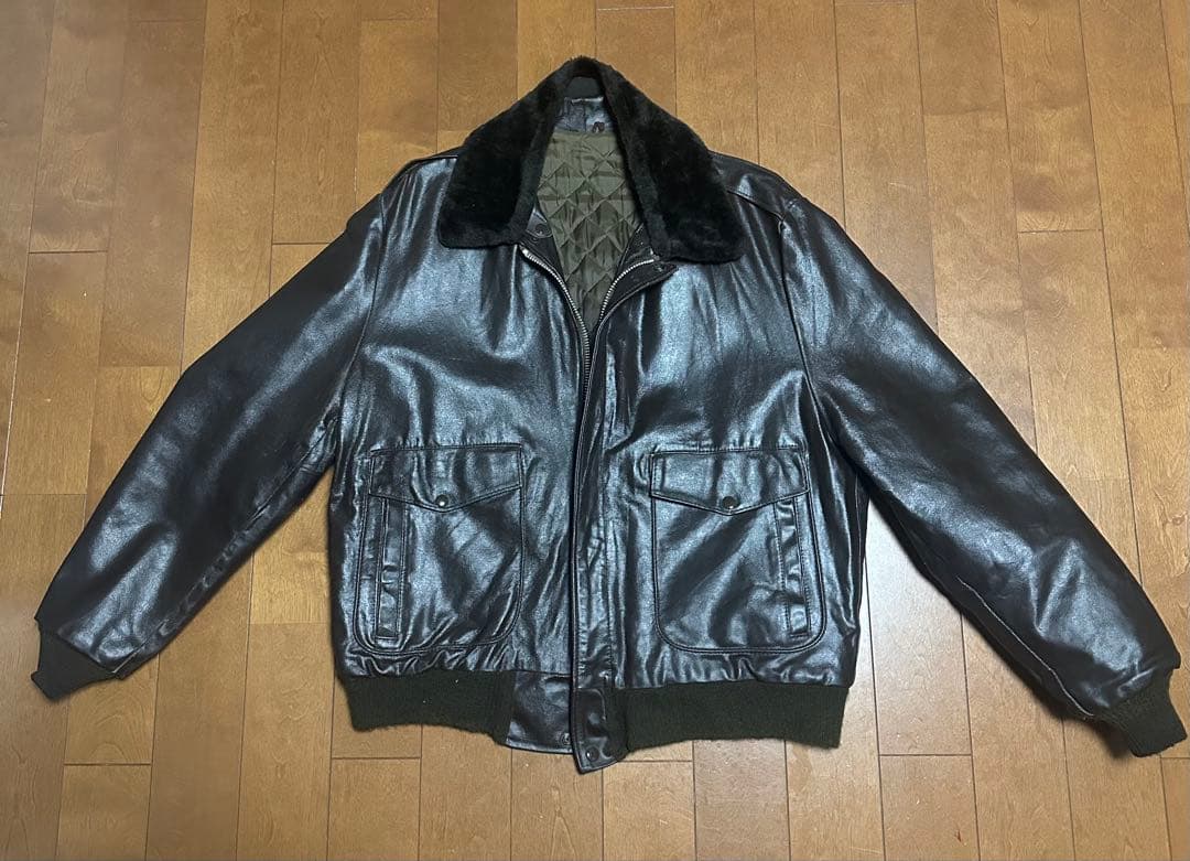 ダークブラウン　A-2 G-1 レザージャケット　ボンバー