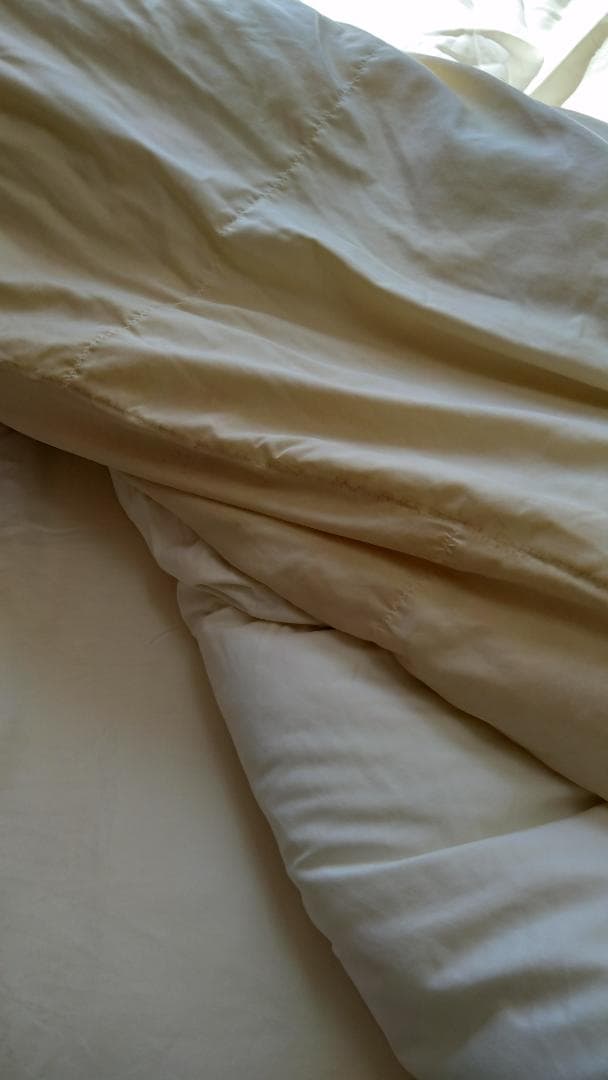 ニトリ　掛け布団　羽毛布団　ダブルサイズ　ホワイト