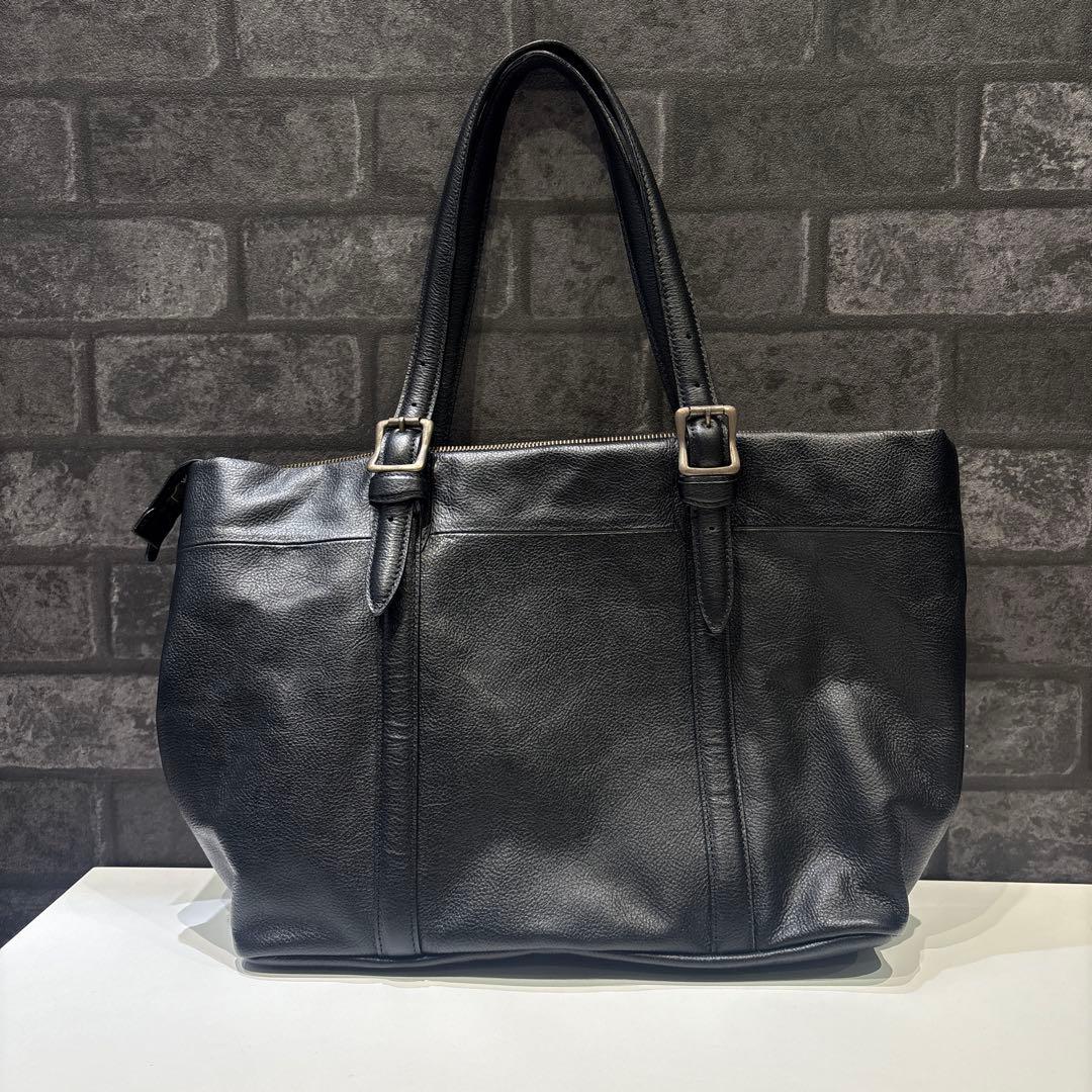 AVIREX 牛革レザートートバッグ 黒 BULTO ブルト