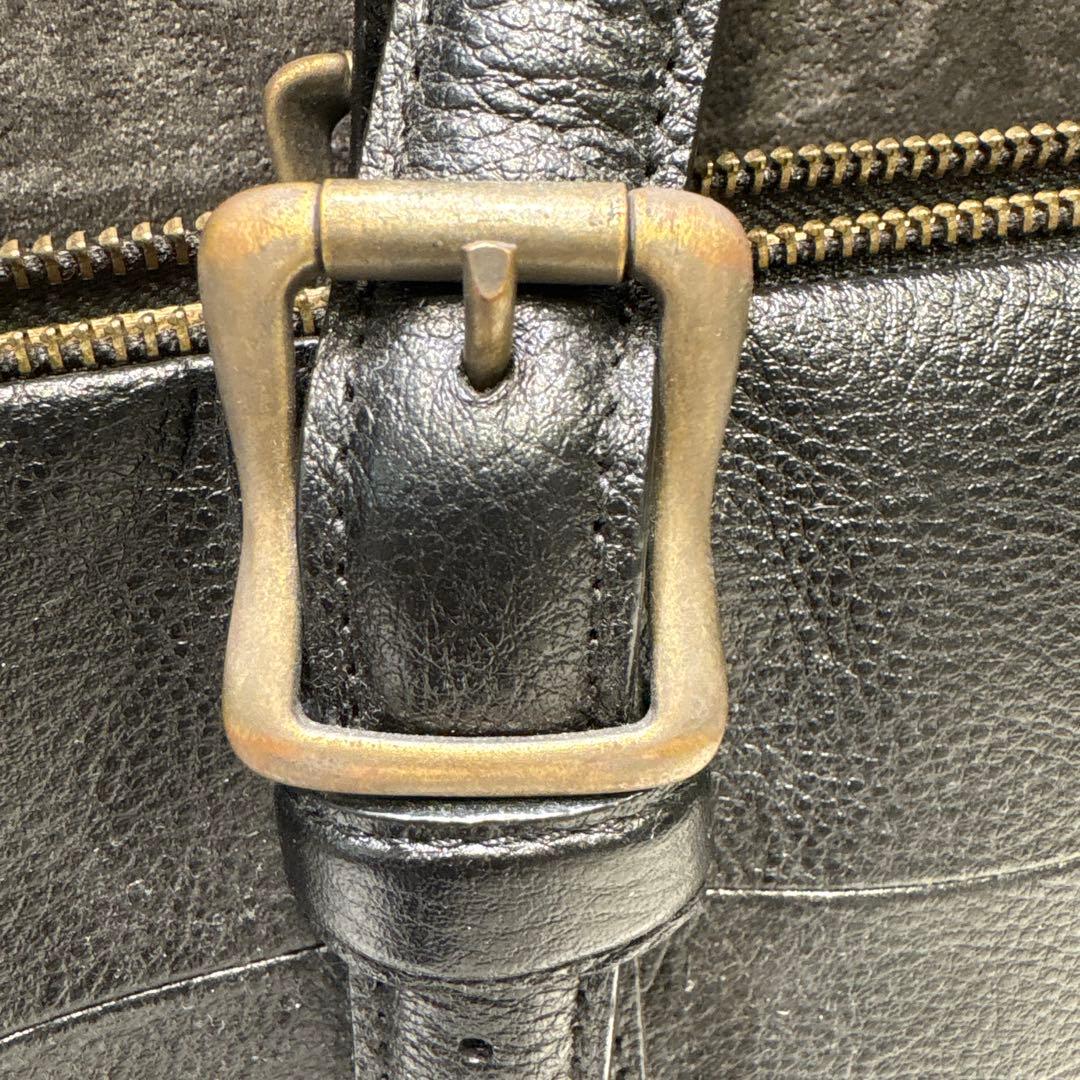 AVIREX 牛革レザートートバッグ 黒 BULTO ブルト