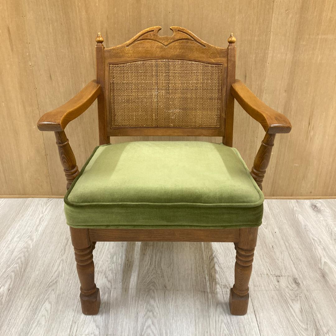 【柏木工】ダイニングチェア　アームチェア　ヴィンテージ　レトロ A