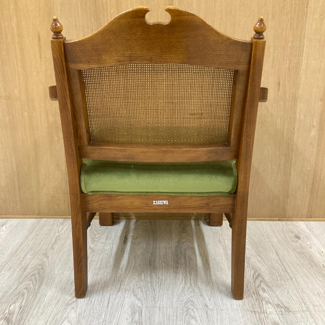 【柏木工】ダイニングチェア　アームチェア　ヴィンテージ　レトロ A