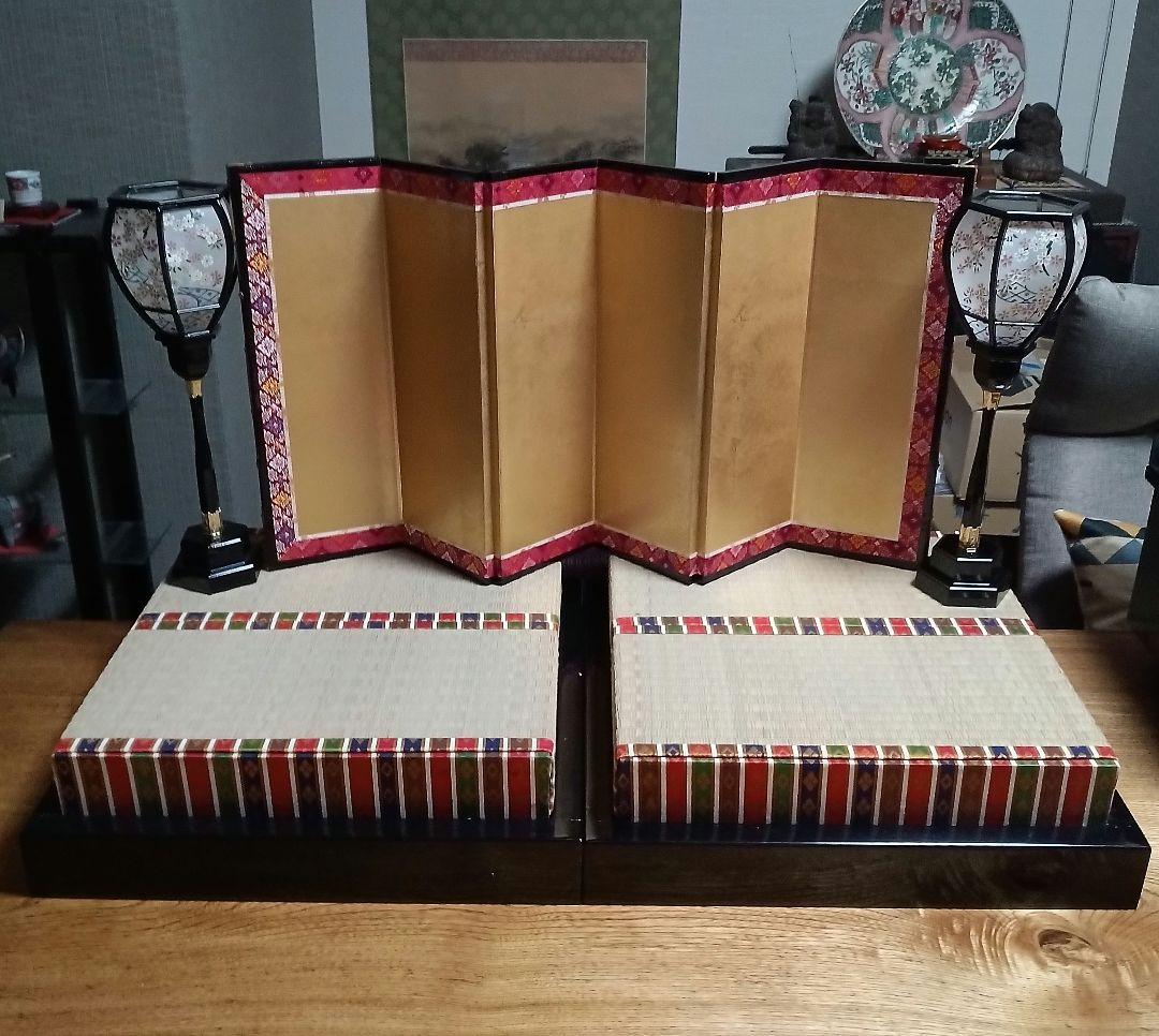 雛人形　親王飾り　内裏雛　秀玉作「7番」　装飾フルセット　骨董的価値お雛様