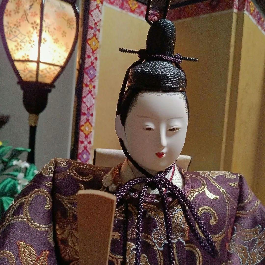 雛人形　親王飾り　内裏雛　秀玉作「7番」　装飾フルセット　骨董的価値お雛様