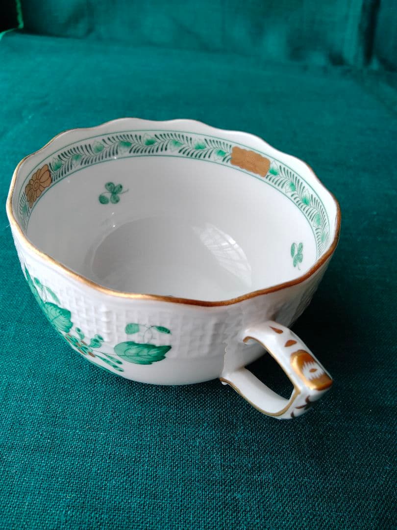 HEREND インドの華(Ａ)　カップ&ソーサー