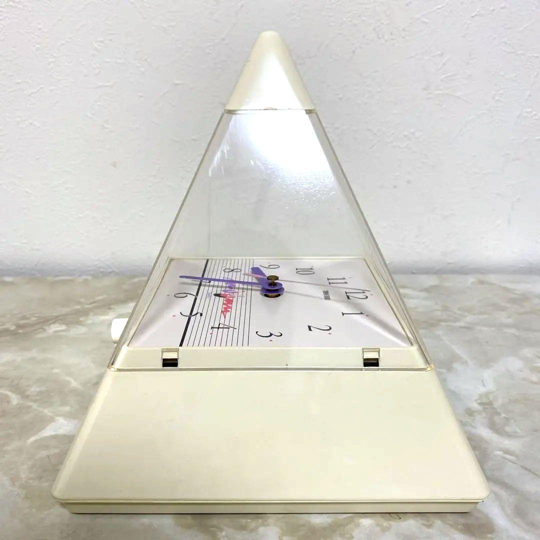 未使用 昭和レトロ ツインバード 時計付おしゃべりピラミッド 希少