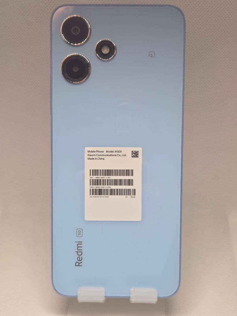 美品 Redmi 12 5G 128GB スカイブルー SIMフリー XIG03