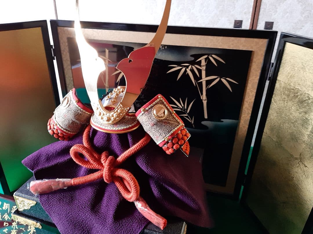 五月人形 Ａ   兜飾り （平飾り）セット