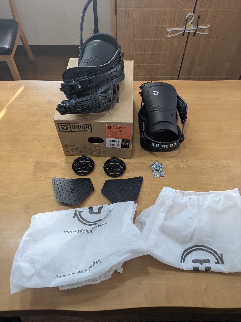 UNION ULTRA ビンディング Mサイズ ブラック　23-24 メンズ