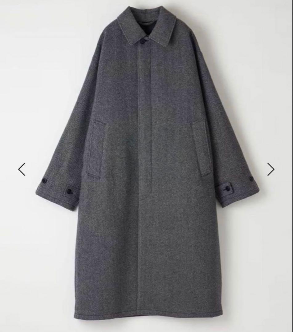 Steven Alanラムズウール ヘリンボーン オーバー バルマカーン コート