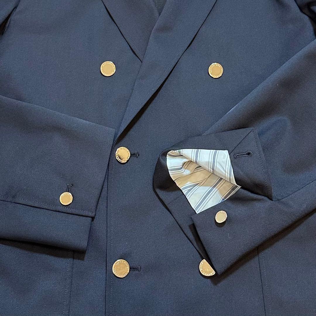 極美品✨マッキントッシュフィロソフィー セットアップ ウールスラックス 紺 6