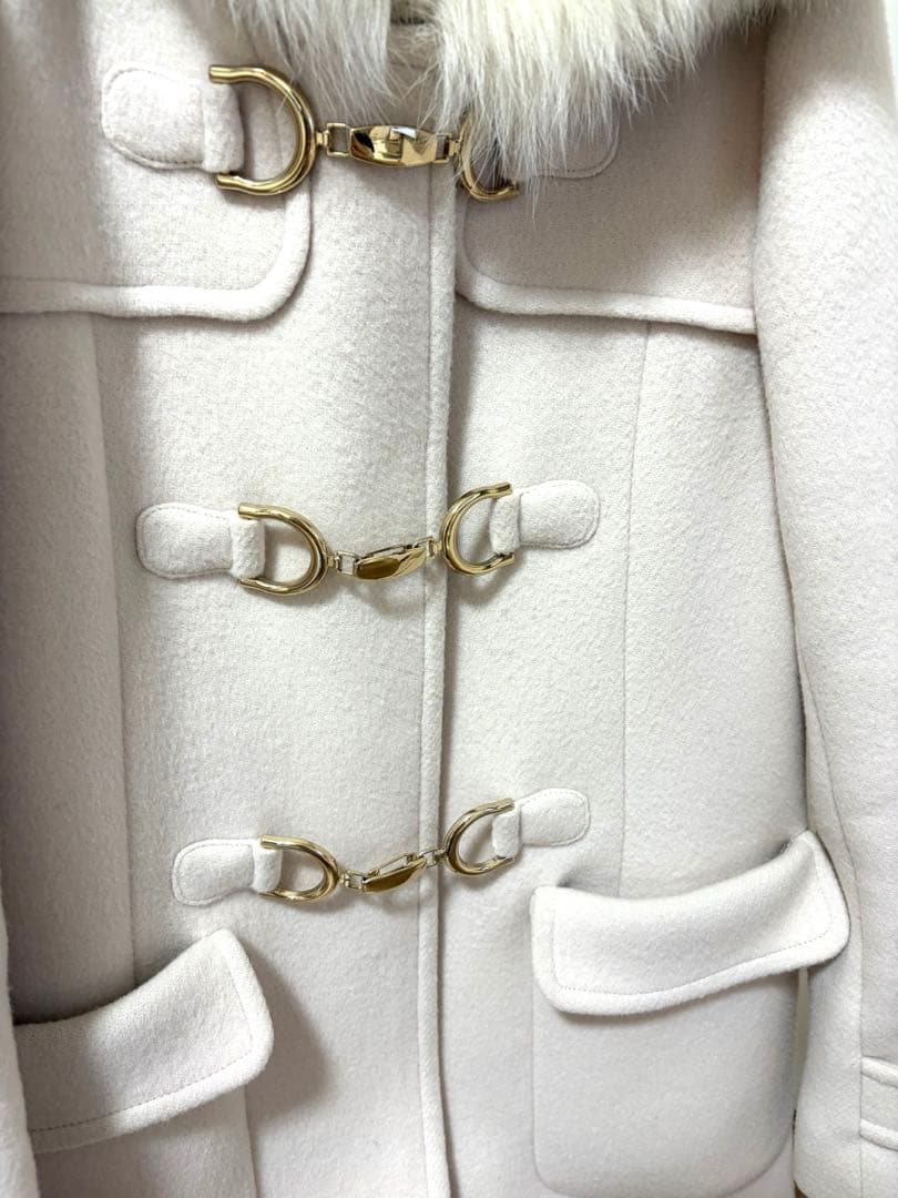 レッセパッセ LAISSE PASSE フード付きダッフルコート 36ミドル丈