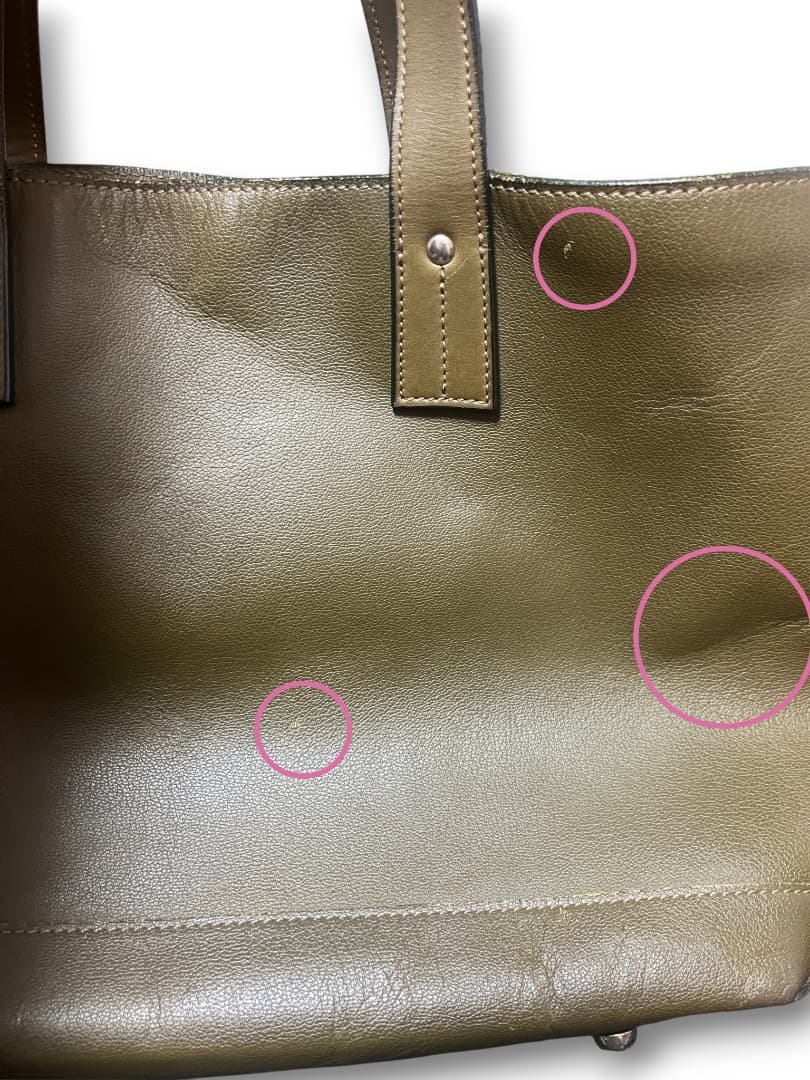 SOMES SADDLE トートバッグ レザー 革 本革 オリーブ カーキ