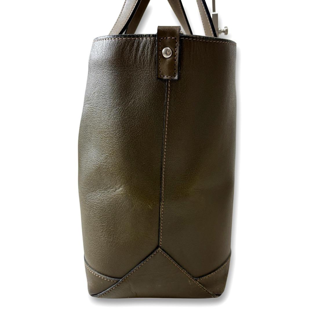 SOMES SADDLE トートバッグ レザー 革 本革 オリーブ カーキ