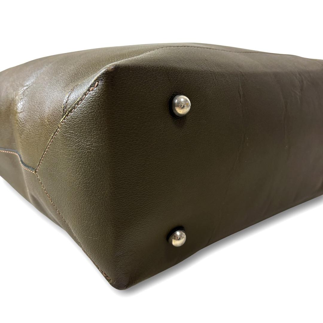 SOMES SADDLE トートバッグ レザー 革 本革 オリーブ カーキ