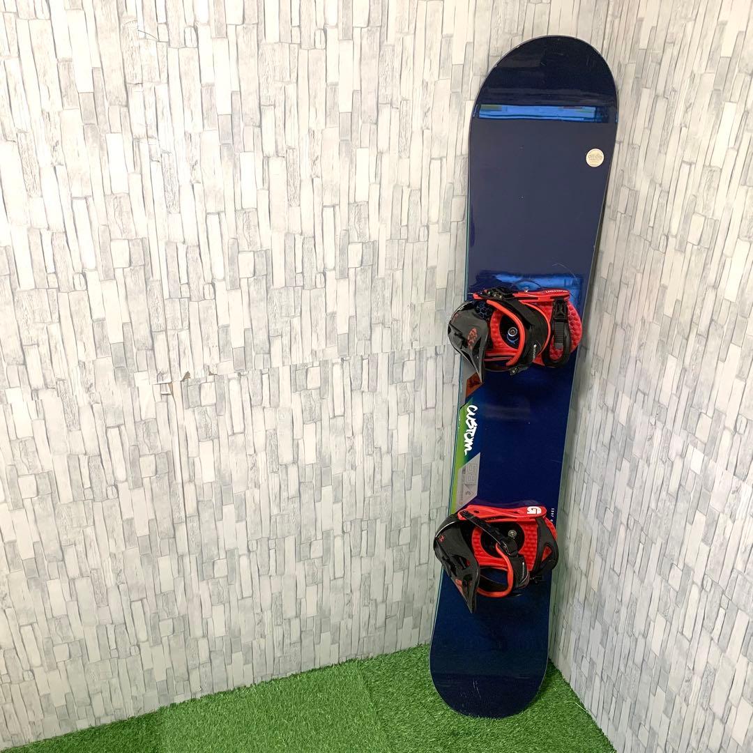 良品 BURTON CUSTOM スノーボード ビンディング2点 158cm