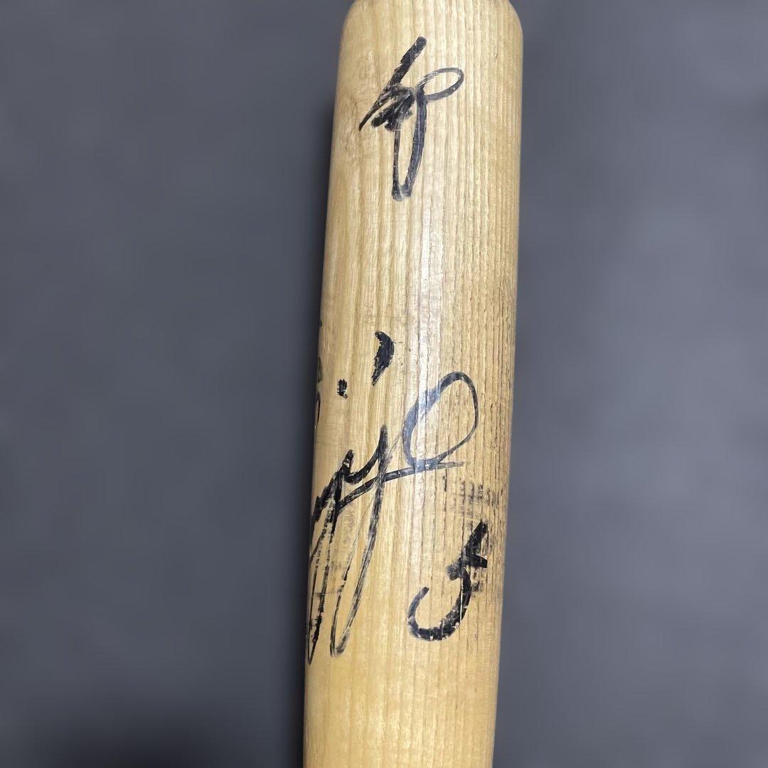 DESCENTE 阪神新庄剛志　実使用直筆サイン入りバット SHINJO