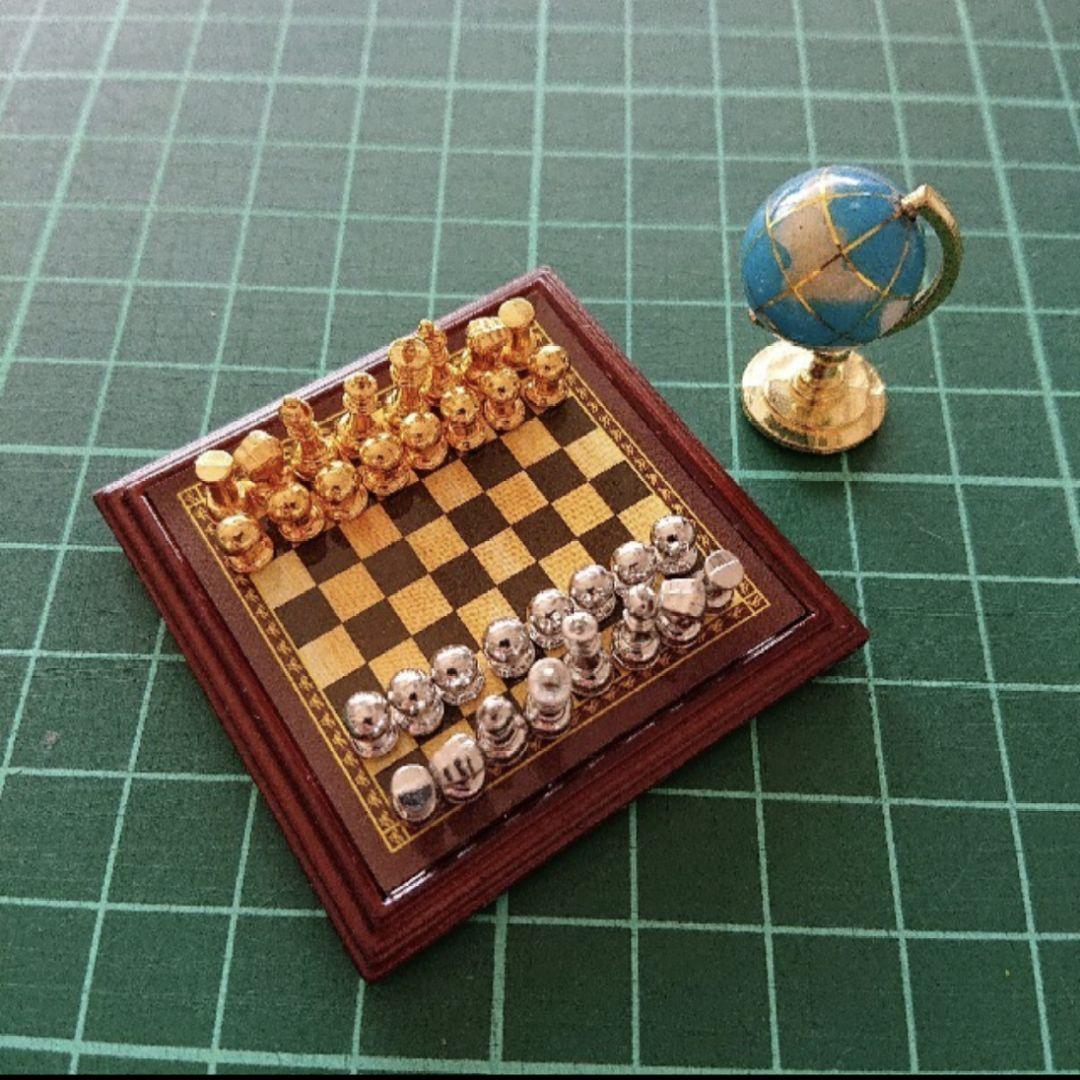 チェス 地球儀 ドールハウス ミニチュア